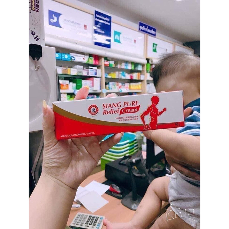 Dầu Nóng Xoa Bóp RELIEF Cream SIANG PURE Thái Lan