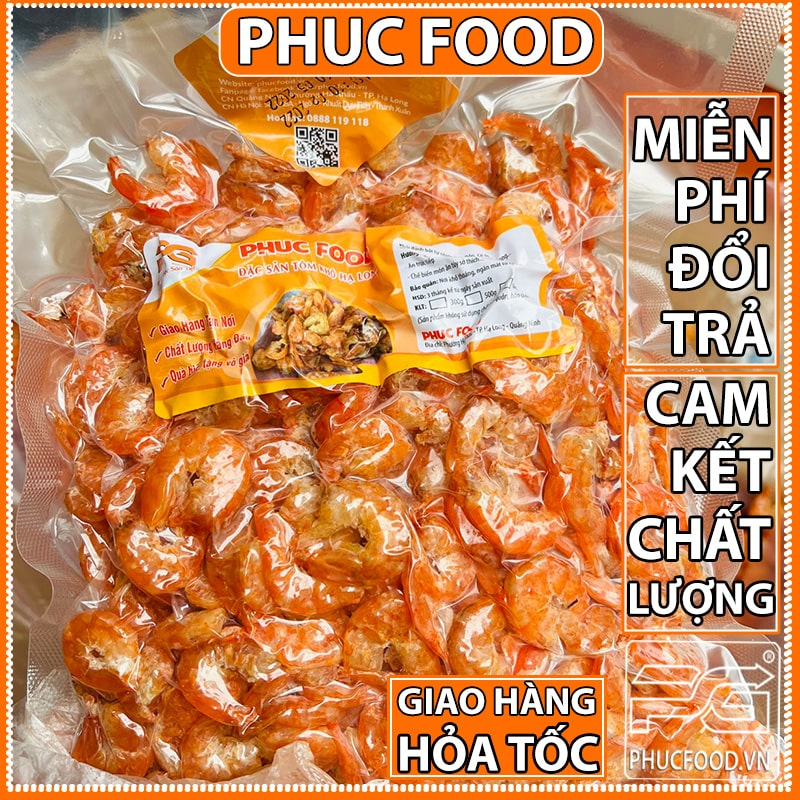Tôm đất cà mau sấy khô bóc nõn ngon chuẩn loại 1 cao cấp giá gốc đóng gói hút chân không 300 gam, 500 gam