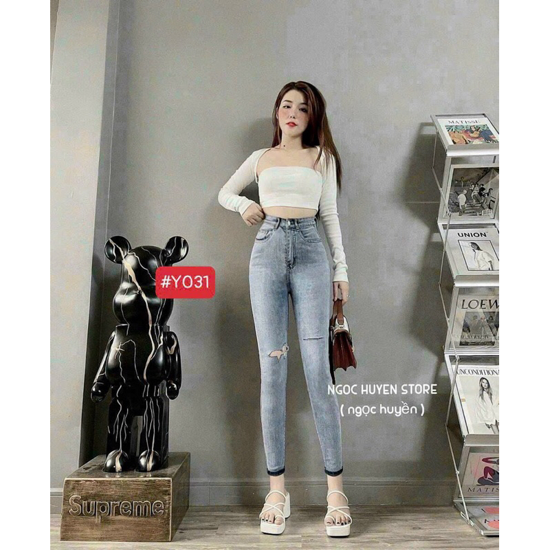 ❤️ Sỉ từ 5sp đủ loại ❤️ 🌸JEAN NỮ COTTON LƯNG CAO 🔜 Giá 160k ❌SIZE S M L 🤫 Giá giảm theo số lượng