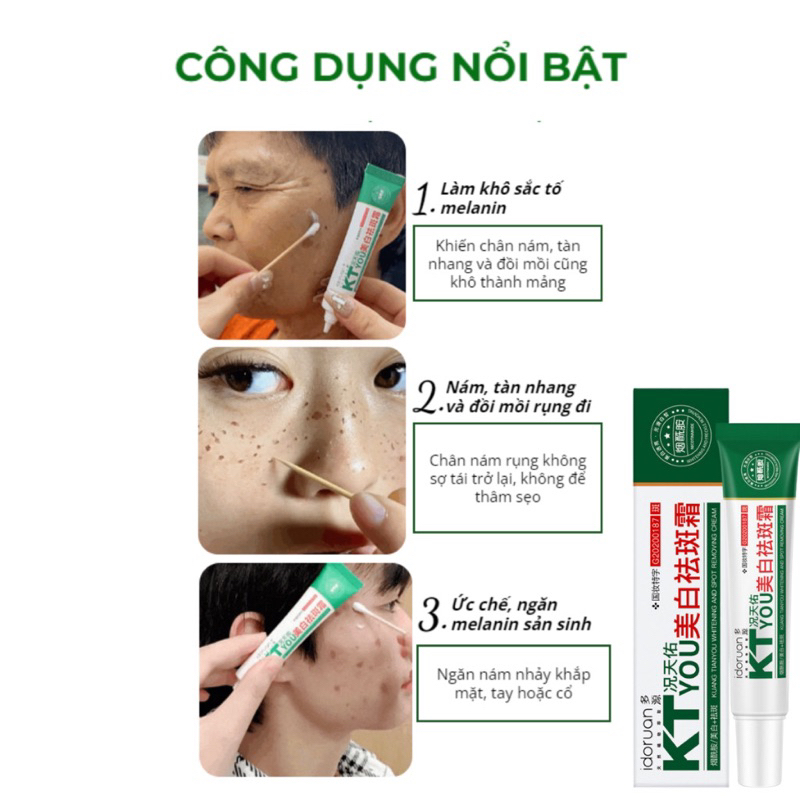 Kem chấm nám tàng nhang KT