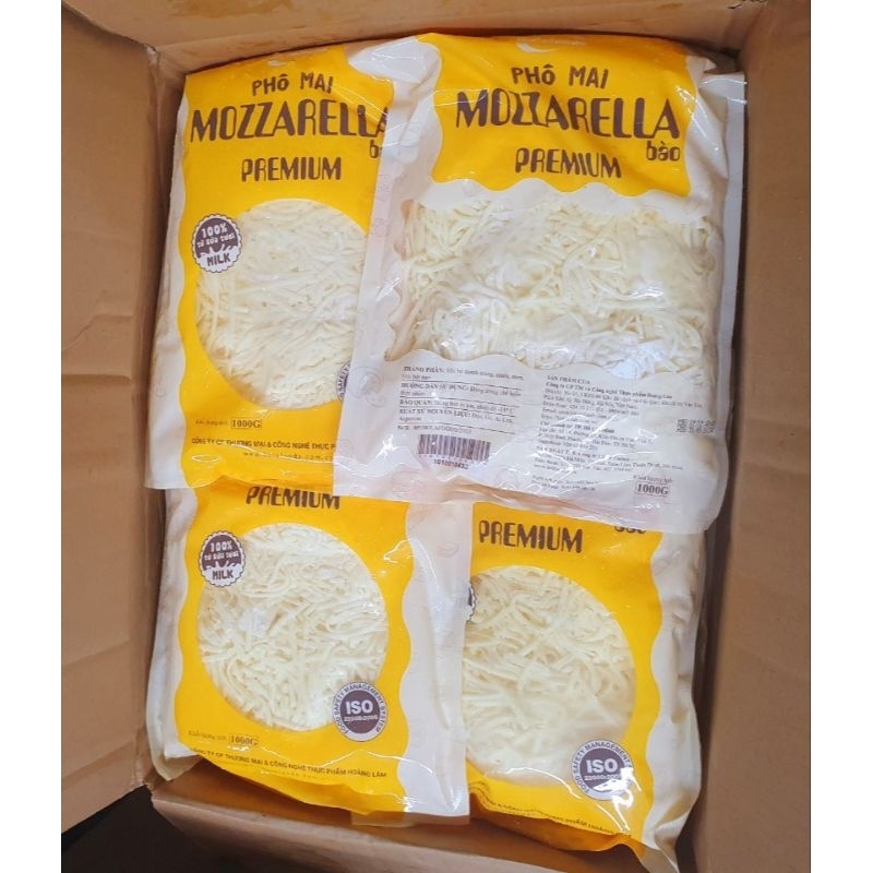 Phomai mozzarella bào sợi Hola Food 1kg
