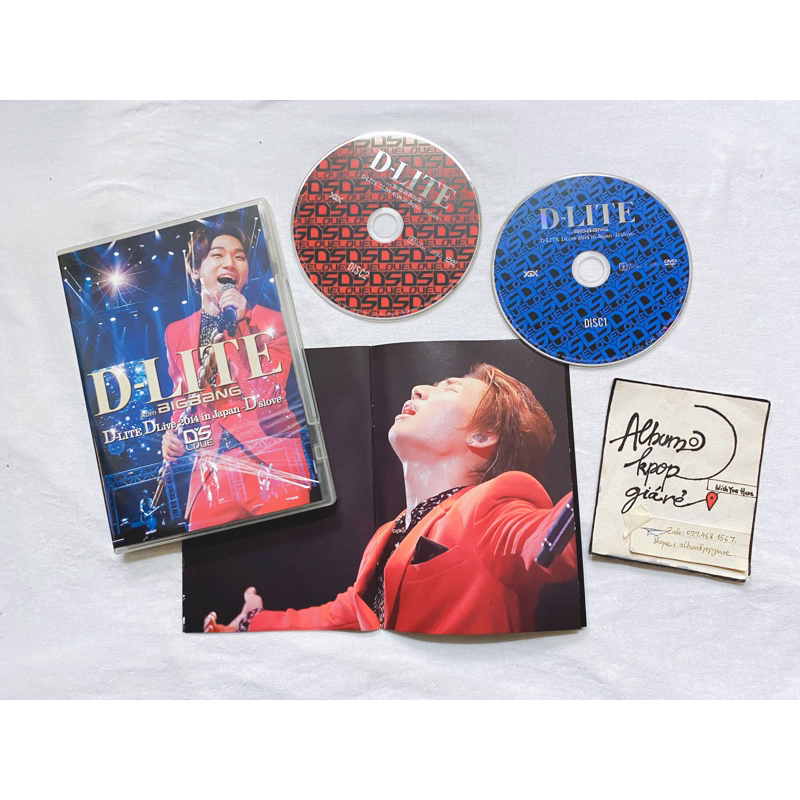 BIGBANG Daesung Album Nhật D-lite DLive  2014 in Japan khui seal, gồm 2 Dvd và Mini booklet.