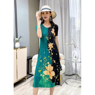 Đầm lụa họa tiết dập ly cao cấp. Nhập QC