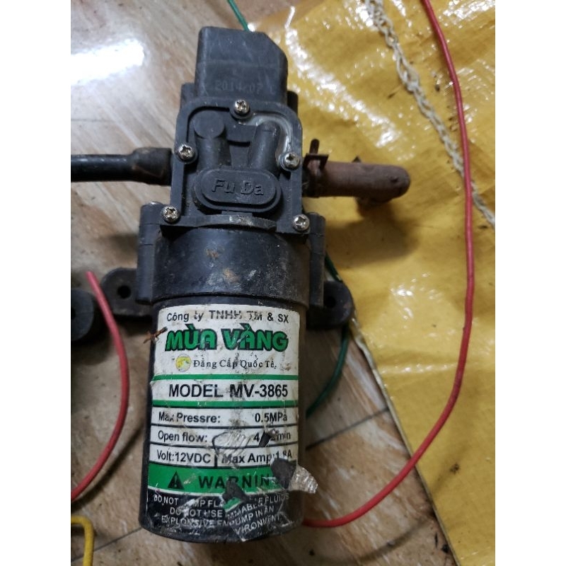 Máy bơm tăng áp mi ni 12v tháo máy