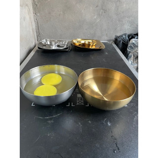 Bát inox rửa mặt dùng trong spa, size 22cm