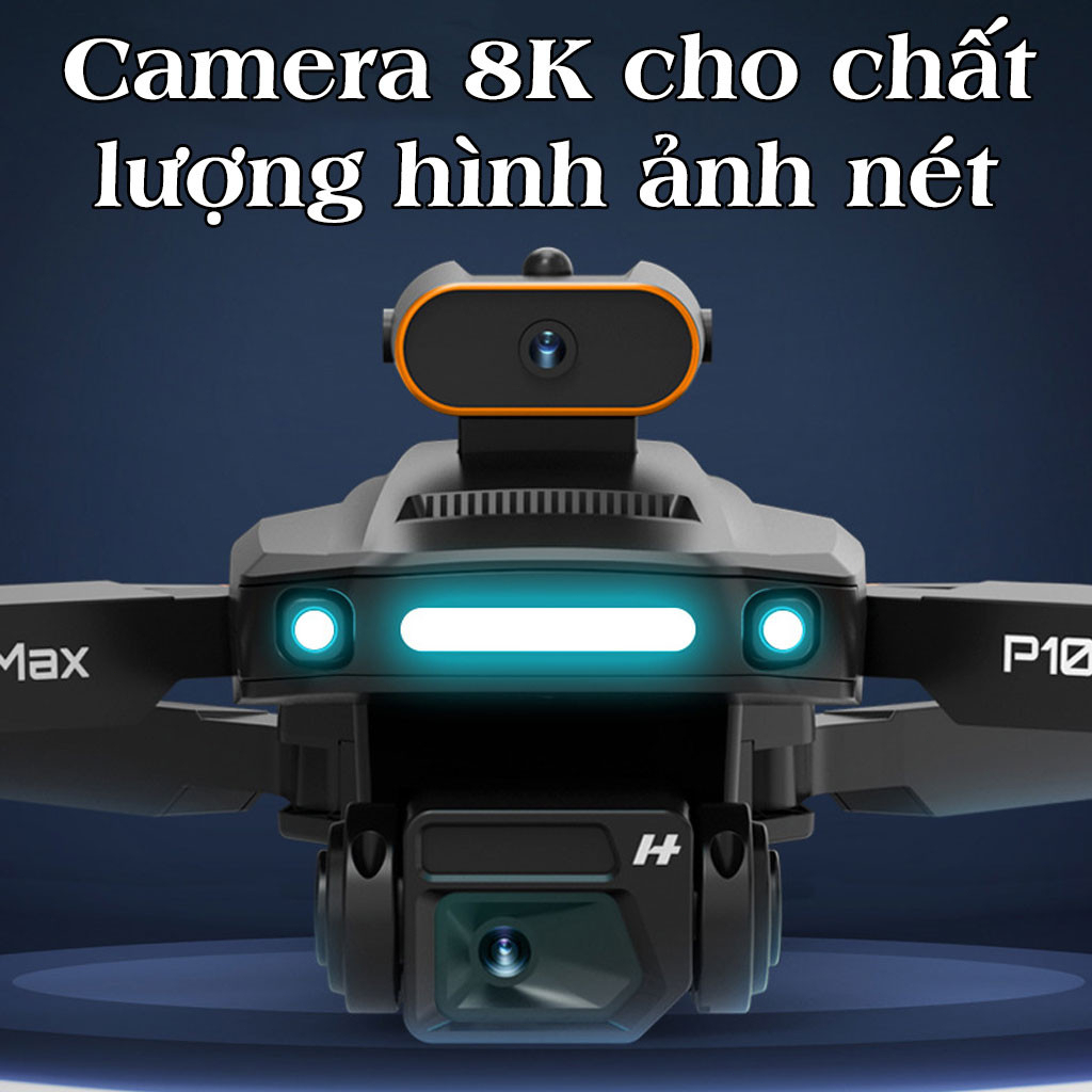 Máy Bay Flycam Drone Camera 4k P10 Pro Max, Fly cam mini giá rẻ, Cảm Biến Va Chạm Tránh chướng ngại vật | BigBuy360 - bigbuy360.vn