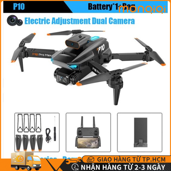 Máy Bay Flycam Drone Camera 4k P10 Pro Max, Fly cam mini giá rẻ, Cảm Biến Va Chạm Tránh chướng ngại vật | BigBuy360 - bigbuy360.vn