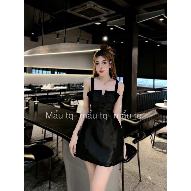 Váy tacta 2 dây mix nơ ngực xinh xỉu