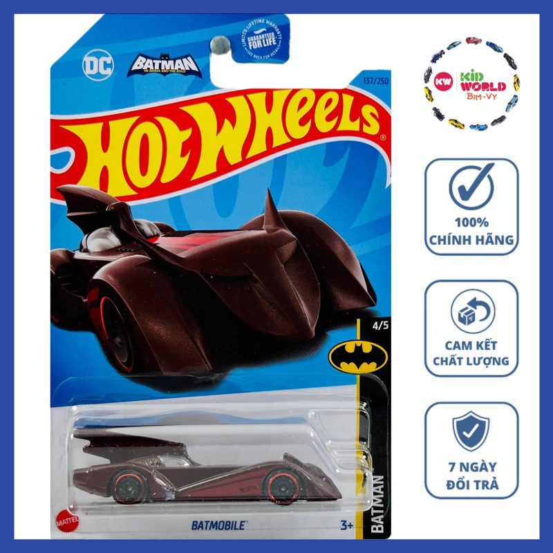 Xe mô hình Hot Wheels basic Batman Batmobile HKG98.