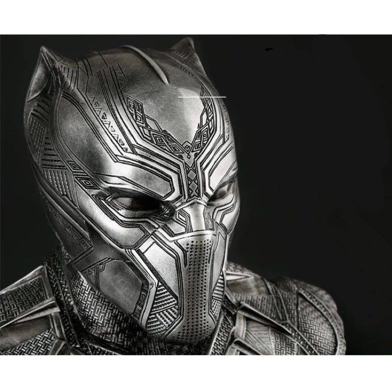 Tượng Mô hình Bán thânblack panther kích thước 35cm, nặng 2kg, màu sơn siêu sắc nét