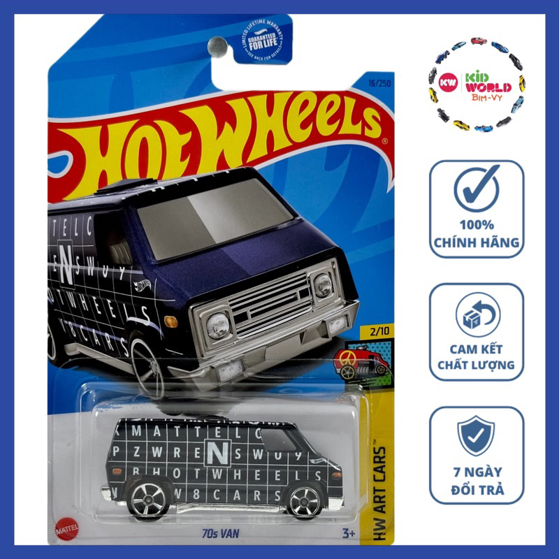Xe mô hình Hot Wheels basic 70s Van HKK16.
