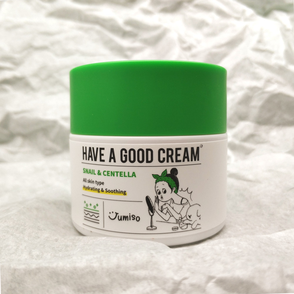 Kem dưỡng chiết xuất từ nhầy ốc sen và rau má Jumiso Have A Good Cream Snail & Centella 50g