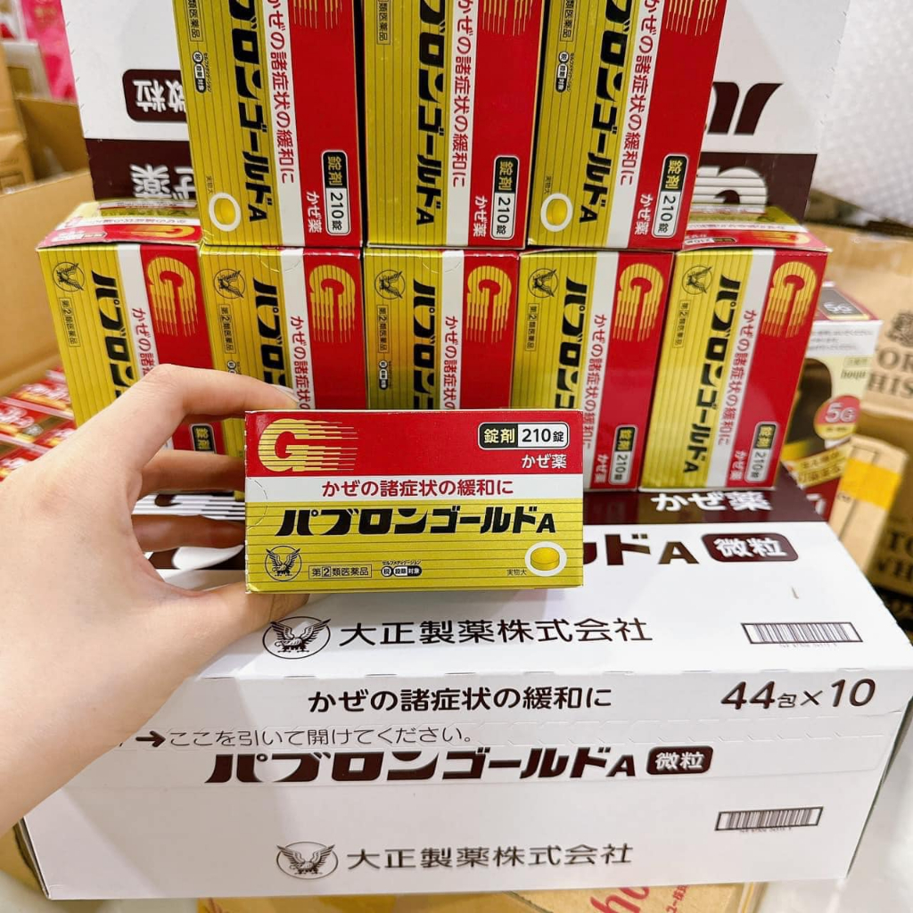 Viên & Gói Hỗ Trợ Cảm Cúm Taisho Pabron Gold A Nhật