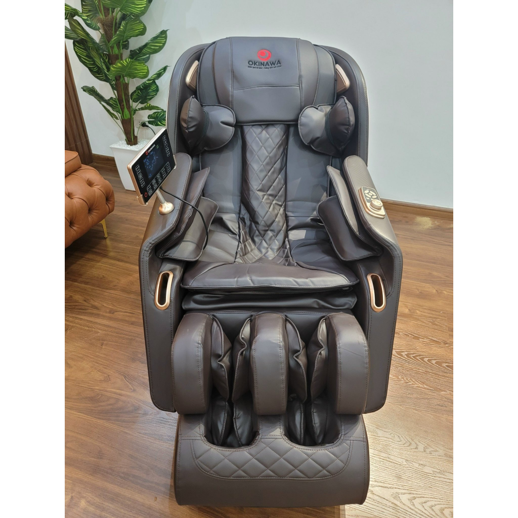 [FREESHIP + QUÀ TẶNG 🎁 Ghế massage Okinawa Os-466 model 2023, con lăn 4D silocon, điều khiển giọng nói