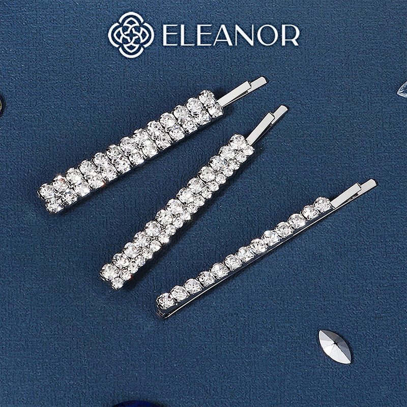 Set kẹp tóc nữ Eleanor Accessories đính đá lấp lánh phụ kiện tóc 4617