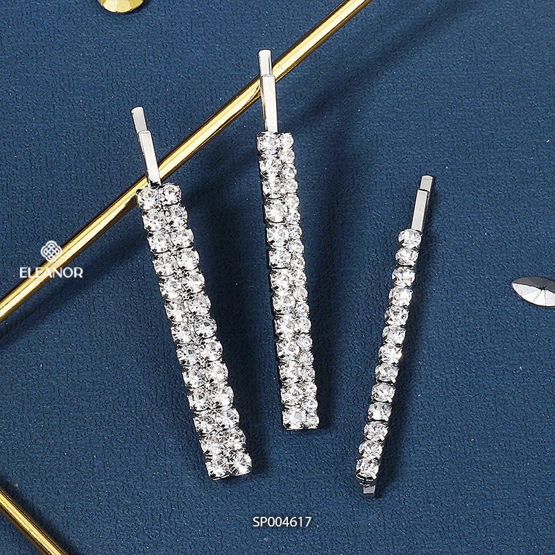 Set kẹp tóc nữ Eleanor Accessories đính đá lấp lánh phụ kiện tóc 4617