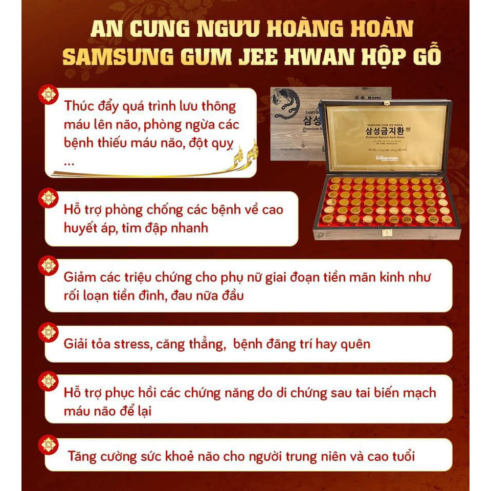Hộp Bổ Não Gỗ Sam Sung Gum Jee Hwan - 60 Viên
