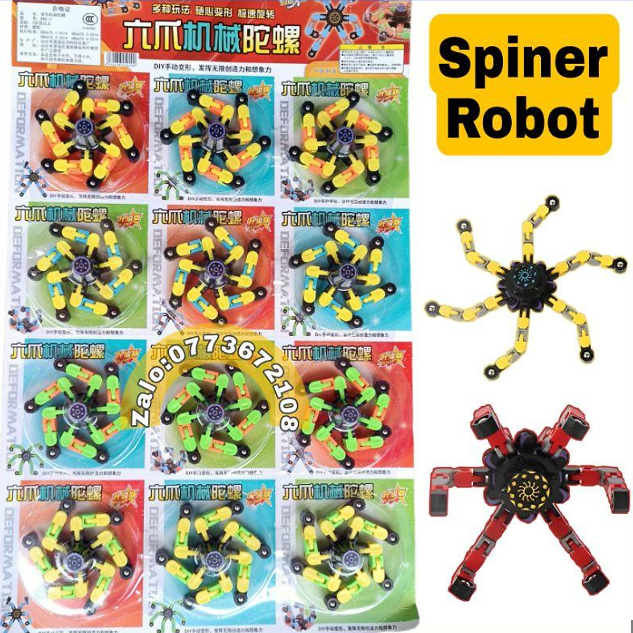 Con Quay Spinner Robot biến hình lắp ghép