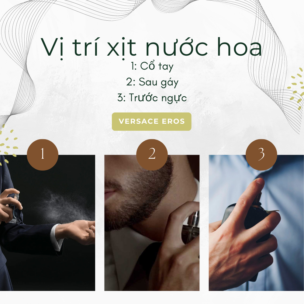 Nước Hoa Nam Versace Eros chiết 10ml Hương Thơm Mạnh Mẽ, Lich Lãm Cuốn Hút Phái Đẹp- Hakata Official