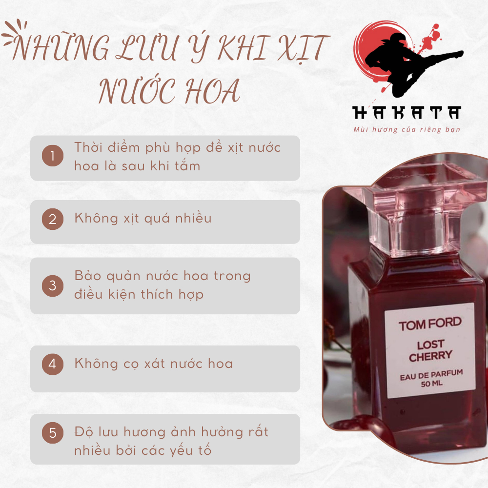 Nước hoa nữ Tom Ford Lost Cherry chiết 10ml thơm lâu quyến rũ-Hakata Official