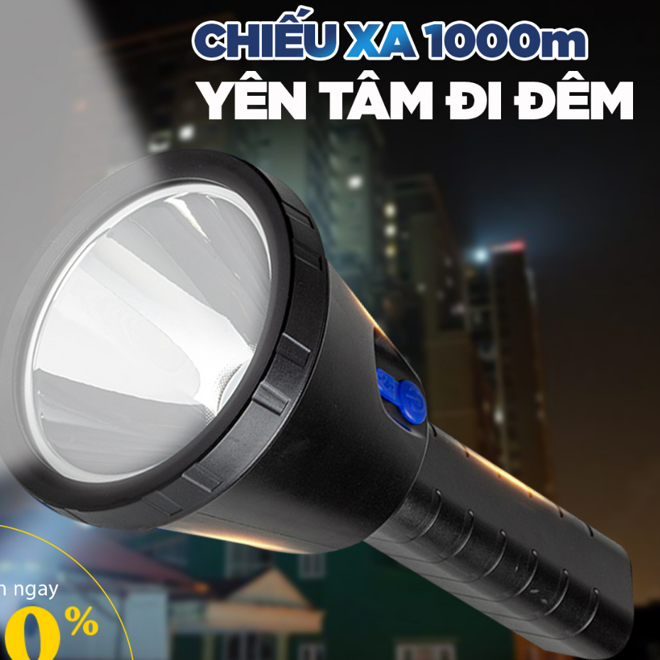 Đèn Pin Cầm Tay Siêu Sáng Chiếu Xa 1000M KOEN  Xé Tan Bóng Tối