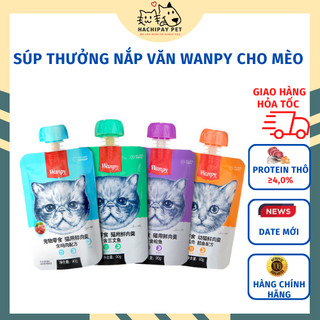 Súp thưởng, súp thưởng nắp vặn Wanpy cho mèo
