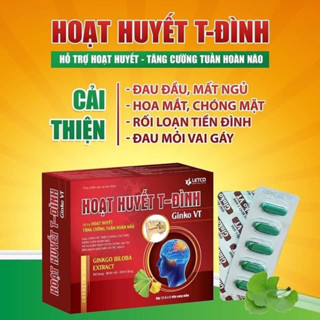Hoạt huyết tiền đình Ginko lưu thông máu lên não , mất ngủ , đau đầu, chóng mặt