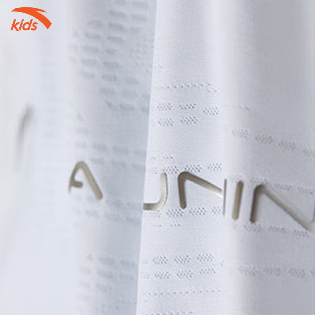 Áo phông thể thao bé trai Anta Kids vải polyester co giãn 4 chiều, thoáng khí W352325198
