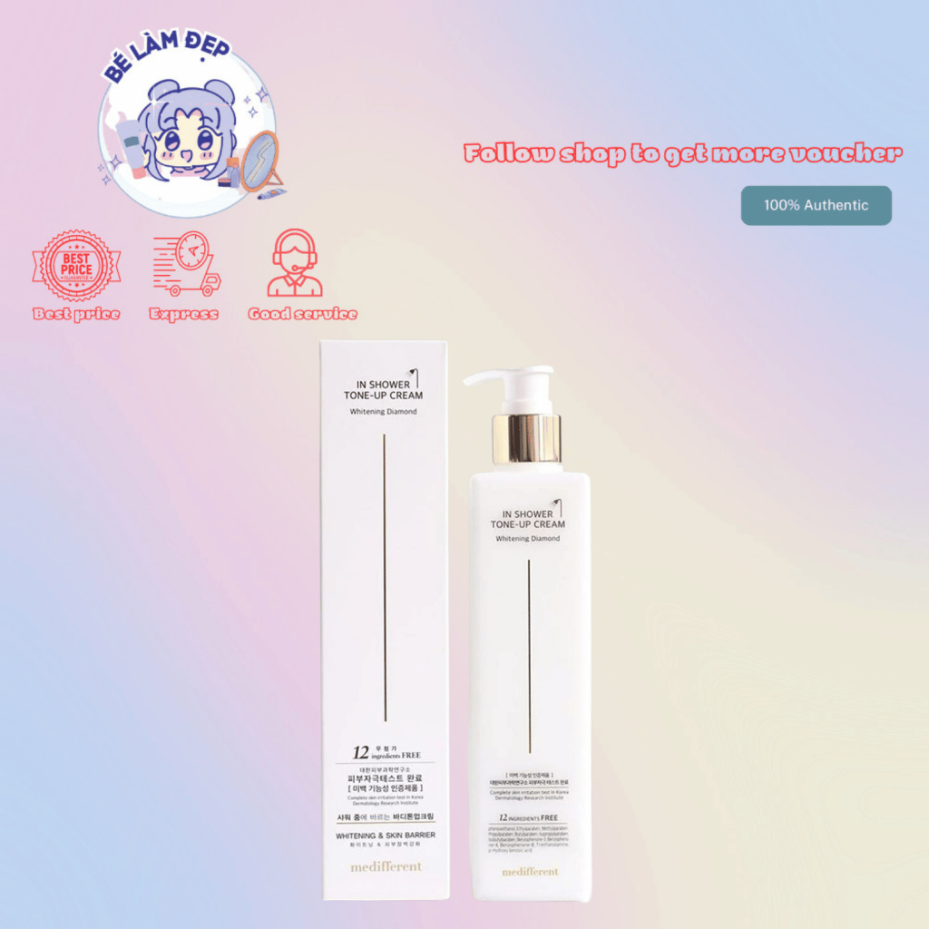 Sữa Tắm Ủ Trắng Medifferen In Shower Tone Up Cream (Mẫu Mới) - 300ml