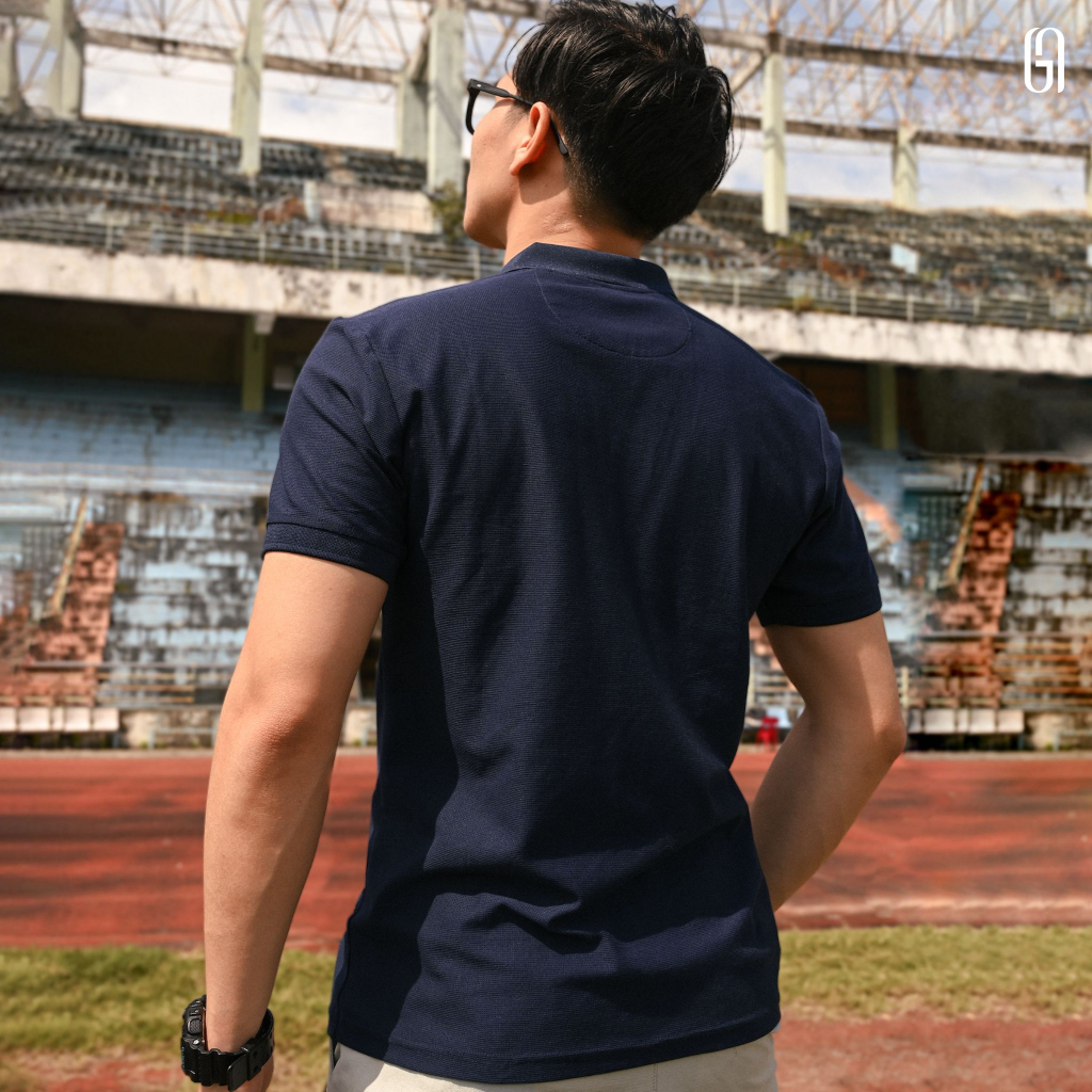 Áo polo nam cổ V NEIL S POLO SHIRT vải dư lacos xịn, form Slimfit - THE GMEN ELEGANT EST 2017