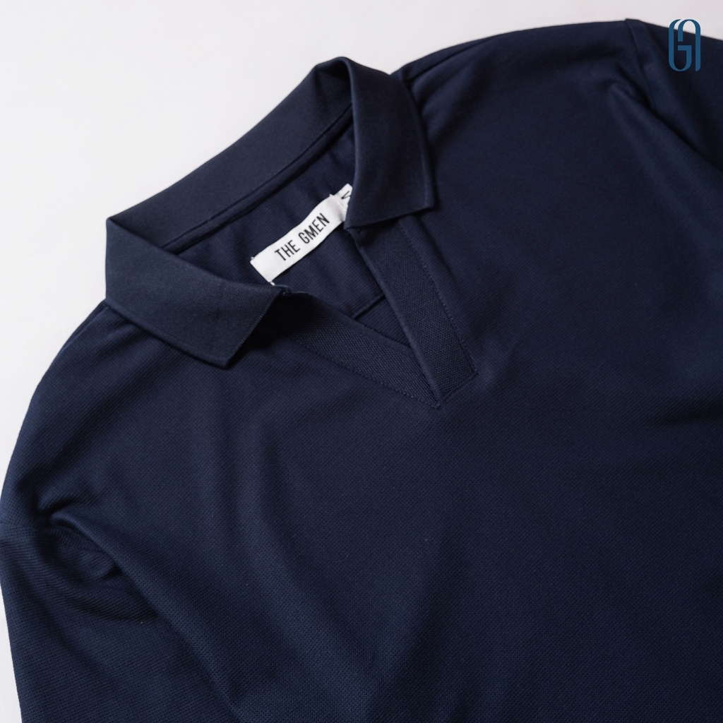 Áo polo nam cổ V NEIL S POLO SHIRT vải dư lacos xịn, form Slimfit - THE GMEN ELEGANT EST 2017