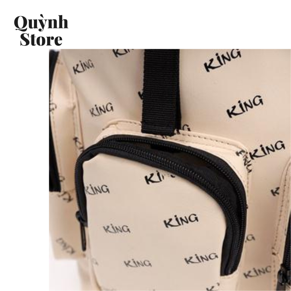 Balo Unisex Backpack King 2 - Màu Kem