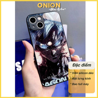 Ốp Goku lưng kính dành cho iPhone Xsmax 11 12 13 14 Pro Promax