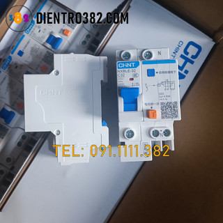 Aptomat chống rò, chống giật hãng chint 1p+n 32a, 40a, 63a.