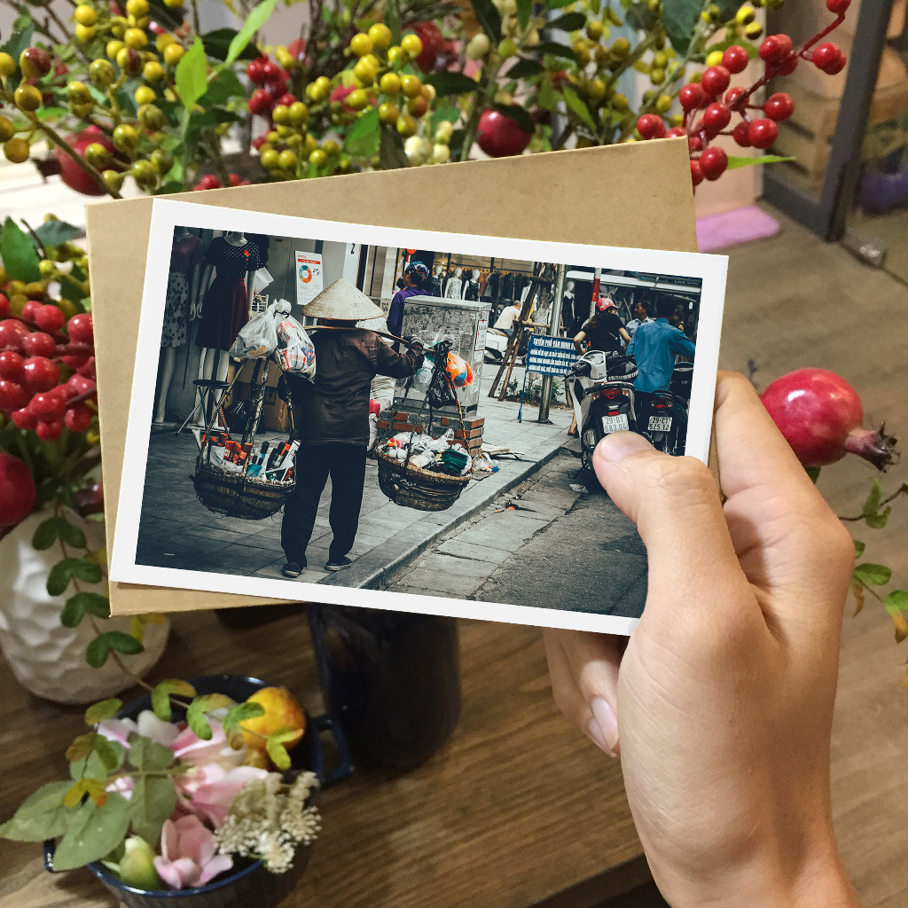 Postcard, Thiệp trang trí, quà tặng lựu niệm chủ đề Việt Nam VN10 , Kích thước 10x15, Tặng kèm bì thư giấy Kraft