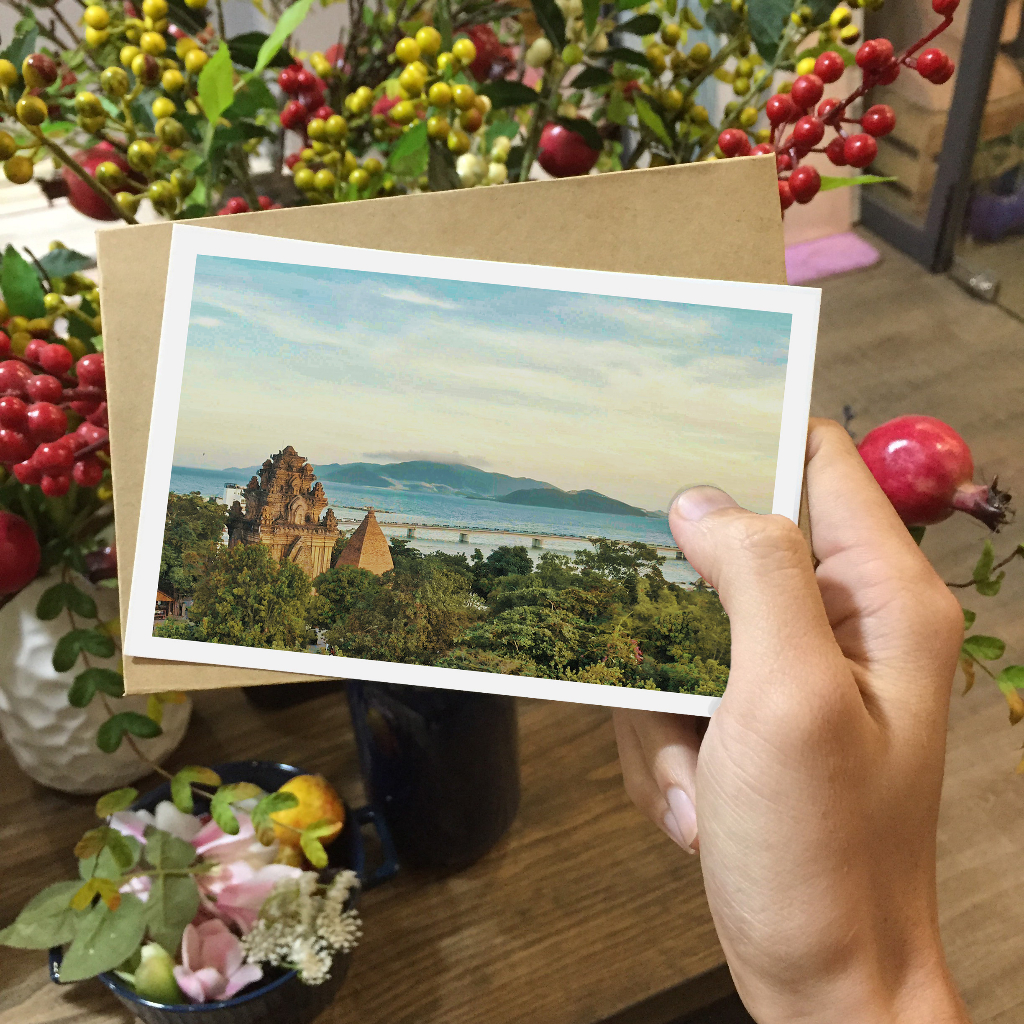 Postcard, Thiệp trang trí, quà tặng lựu niệm chủ đề Việt Nam VN10 , Kích thước 10x15, Tặng kèm bì thư giấy Kraft