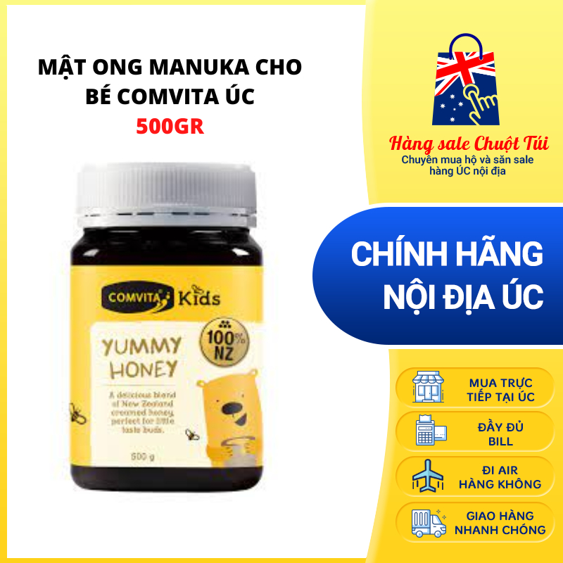 Mật ong manuka nội địa Úc cho bé Manuka Comvita Kid