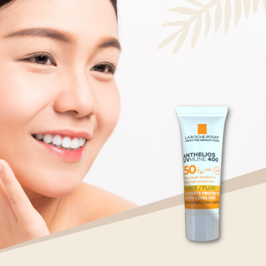 Kem chống nắng dạng sữa không nhờn rít La Roche-Posay Anthelios Fluid Invisible SPF 50+ 3ml