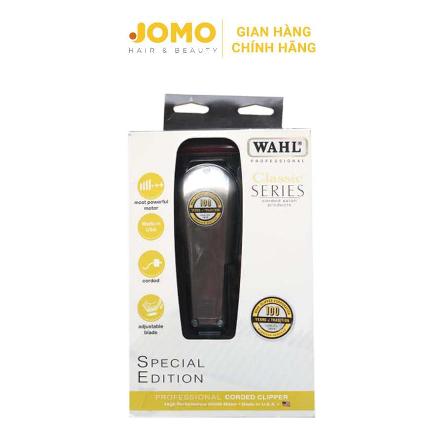 Tông đơ cắt khung WAHL Super Taper Silver chính hãng nhập khẩu Mỹ - Jomo Hair & Beauty