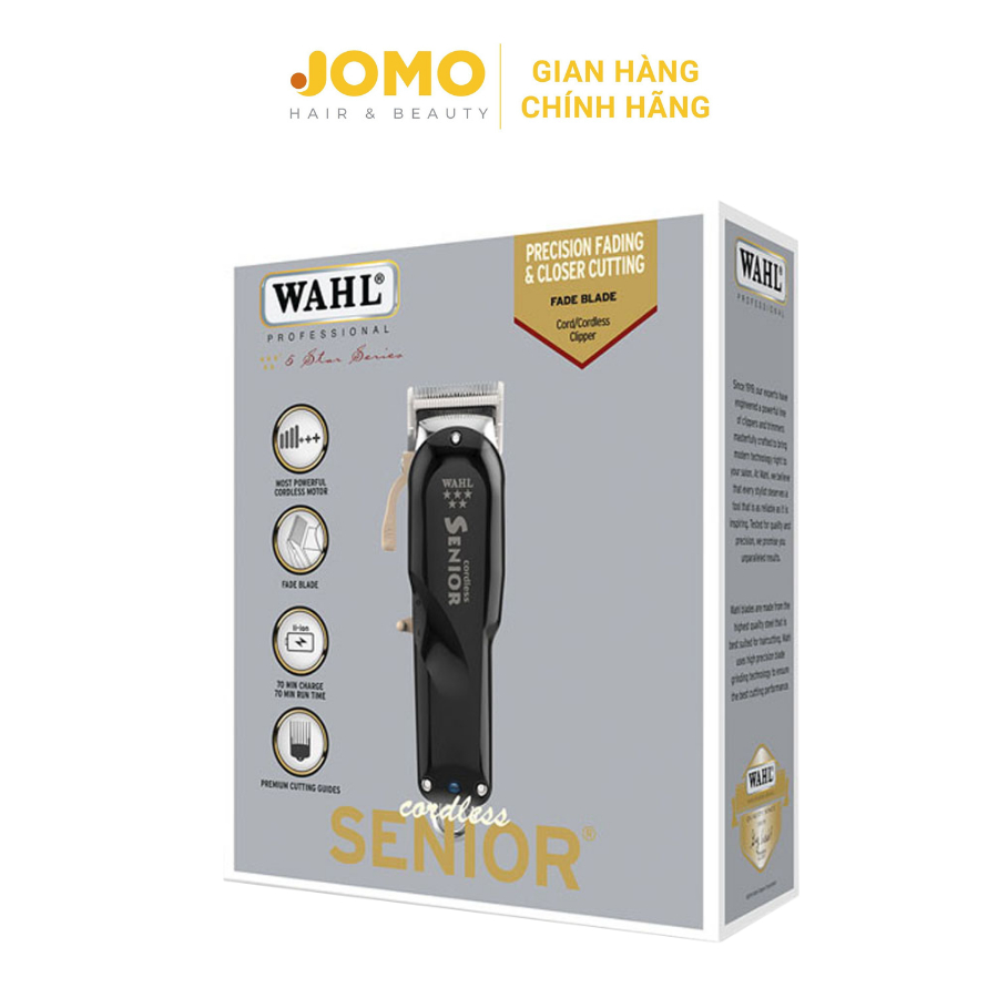 Tông đơ điện cắt tóc FADE khung WAHL Senior Cordless nhập khẩu chính hãng Mỹ - Jomo Hair & Beauty