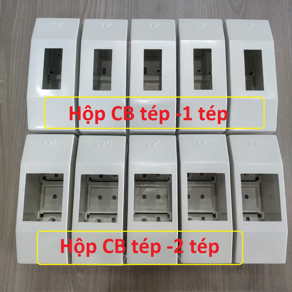 10 hộp nổi CB tép 1 pha . 2 pha (loại 1 tép và 2 tép) giá rẻ chất lượng tuyệt vời.