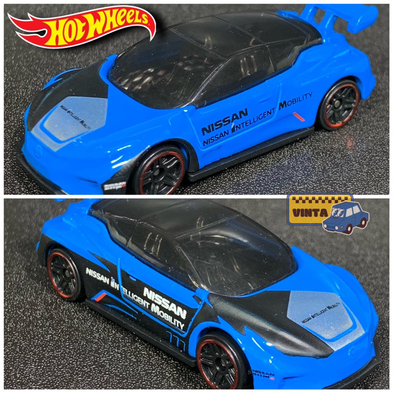 Xe mô hình Hot Wheels không hộp NISSAN LEAF NISMO RC-02 - Blue - tỉ lệ 1:64