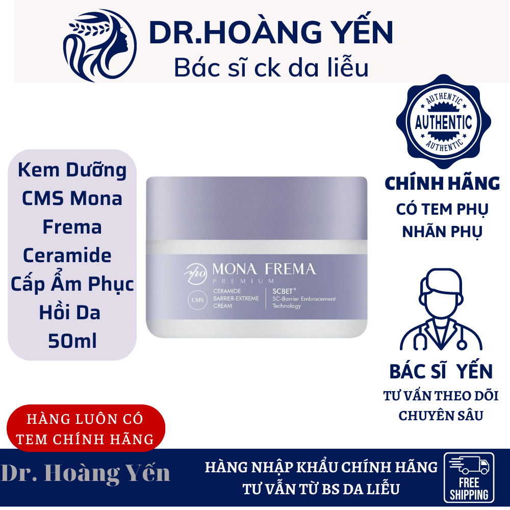Kem Dưỡng CMS Mona Frema Ceramide Barrier Extreme Cream Cấp Ẩm Phục Hồi Da 50ml