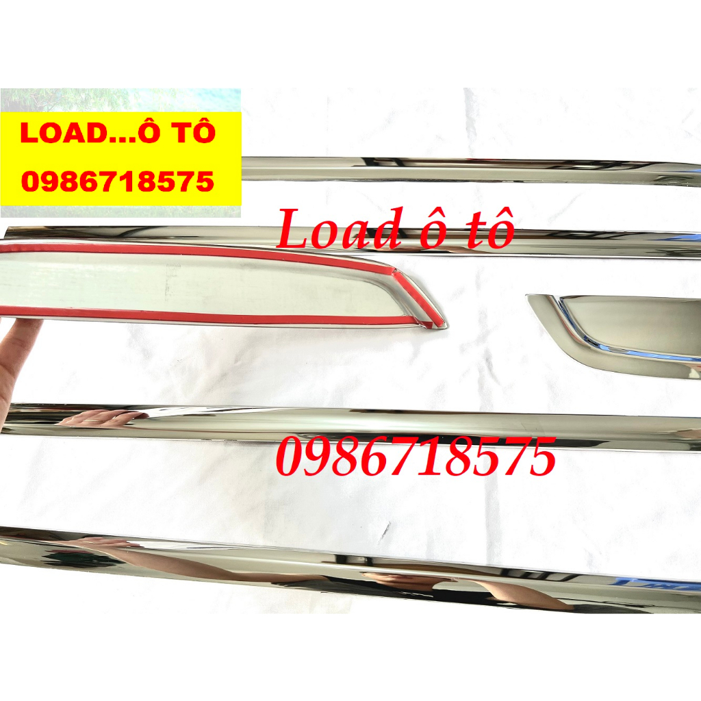 Nẹp Viền Chân Kính Xe Ford Ranger 2023 Mẫu Inox 304 Sáng Bóng Cao Cấp