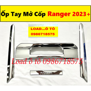 Ốp Tay Mở Cốp Sau Xe Ford Ranger 2023-24 Bản XLS, XLT, Witrack Nhựa ABS Mạ Crom Cao Cấp Nhất Thị Trường