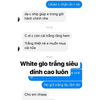 BỘ KIT NGẬM TRẮNG RĂNG WHITE GLO