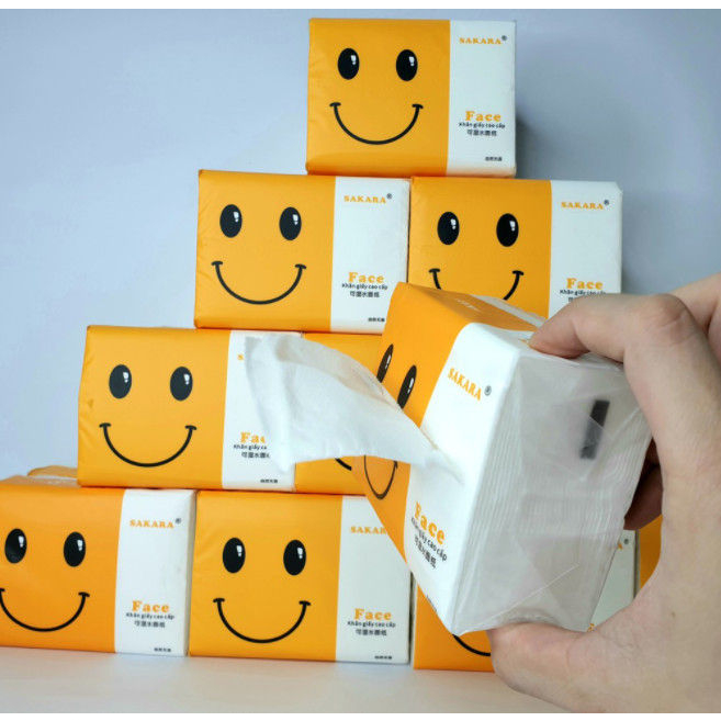 Thùng 30 gói giấy ăn Sakara nhập khẩu mềm mịn dai