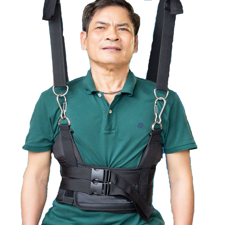 Đai kéo giãn cột sống giảm đau lưng, thoái hóa, thoát vị đĩa đêm, TẶNG xà đơn treo tường