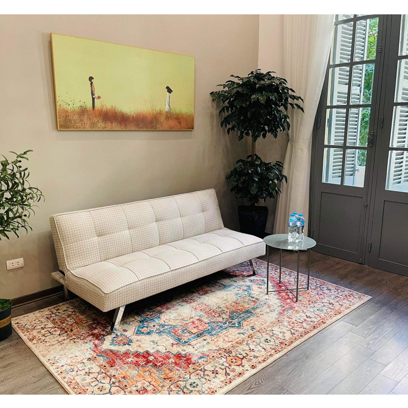 Thảm Trải Sàn, Thảm Nỉ Trải Sàn Trang trí phòng ngủ, phòng khách phong cách cổ điển, Vintage Decor trang trí