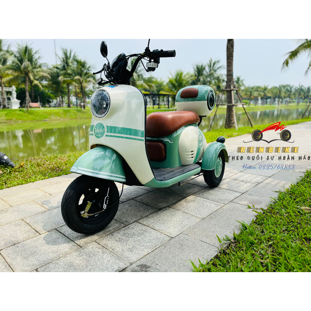 Xe điện 3 bánh YOBO, Xe điện ba bánh an toàn cho người già, người khuyết tật, BH 3 năm